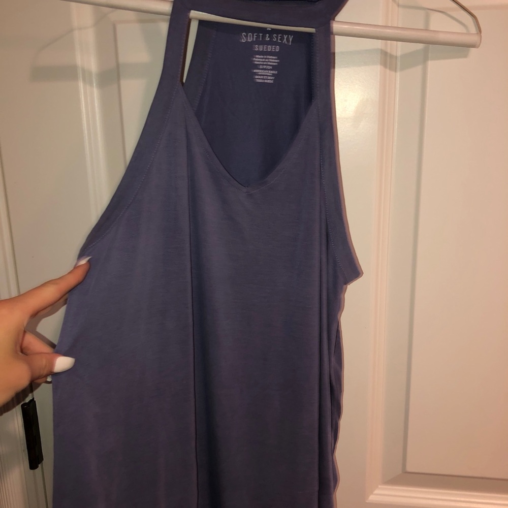 flowy violet tank
